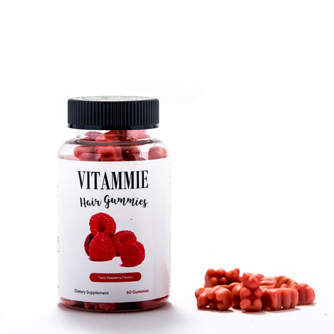 Hair Vitamin Gummies | Tasty Raspberry