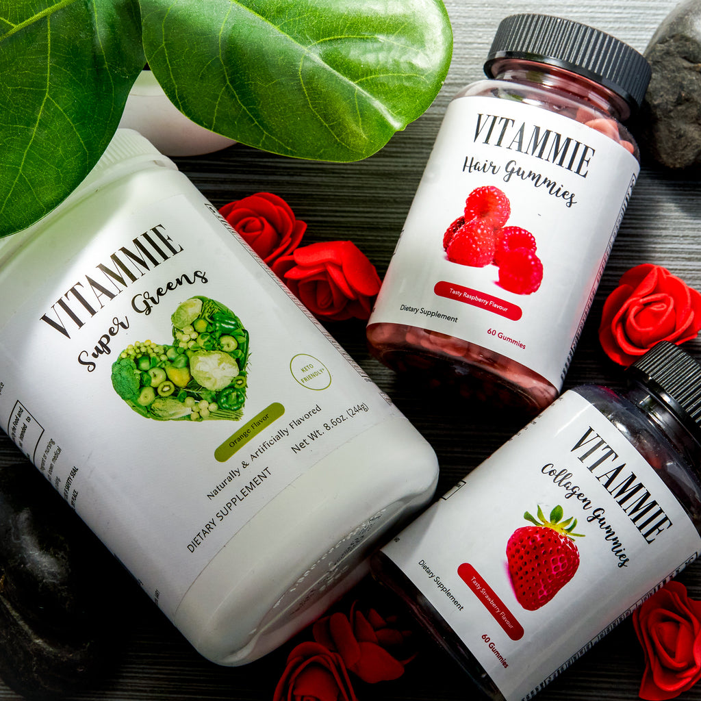 BEAUTY Box - (Collagen gummies, Greens powder & Hair gummies)